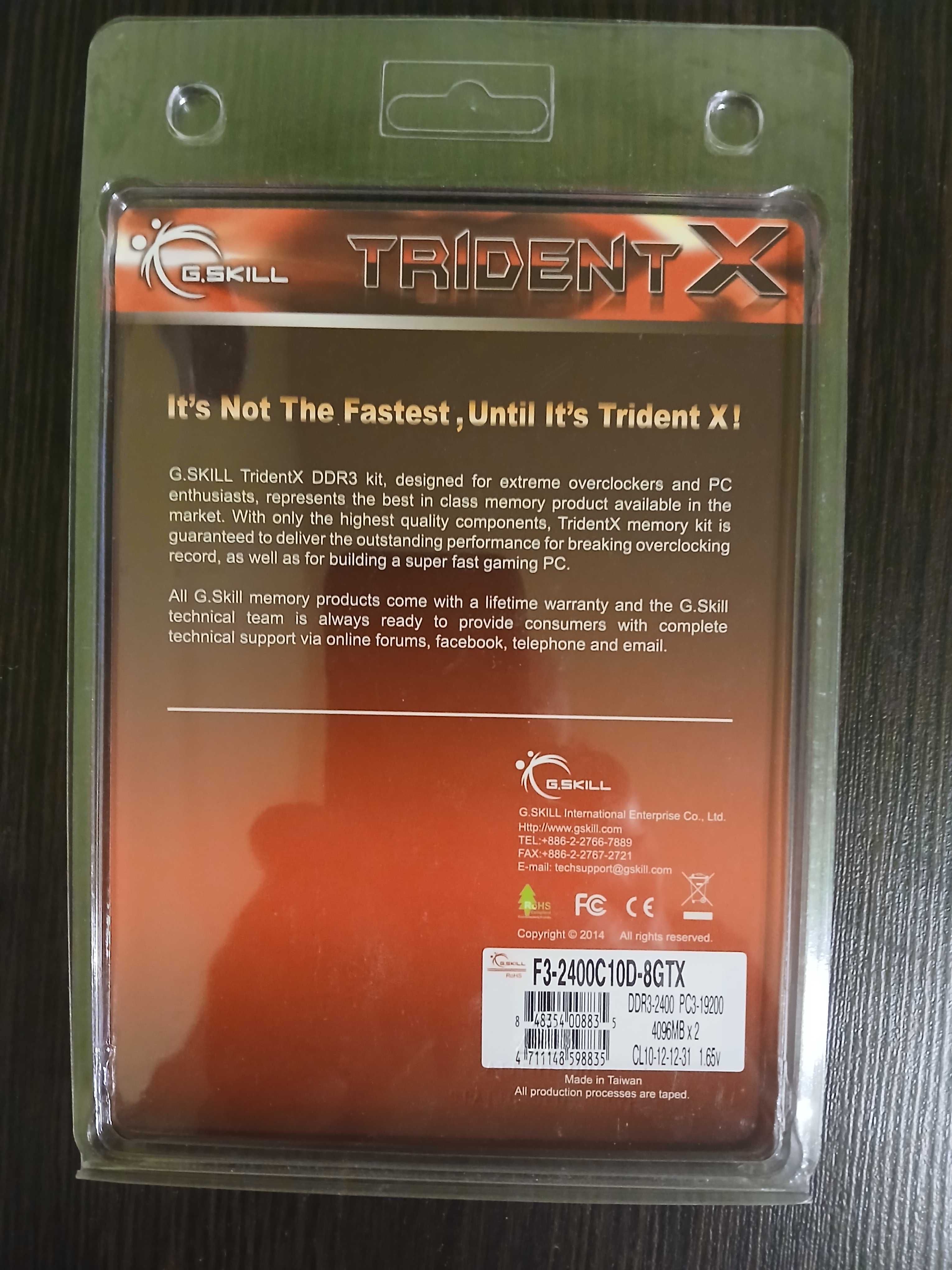 Pamięć DDR3 2400MHz G.Skill Trident 8GB (2 x 4 GB)