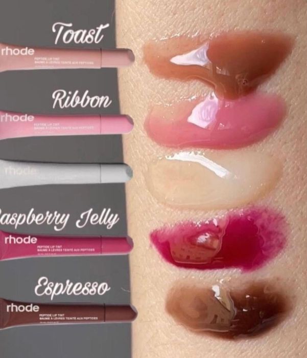Бальзам тінт блиск помада для губ rhode peptide lip tint 9 кольорів