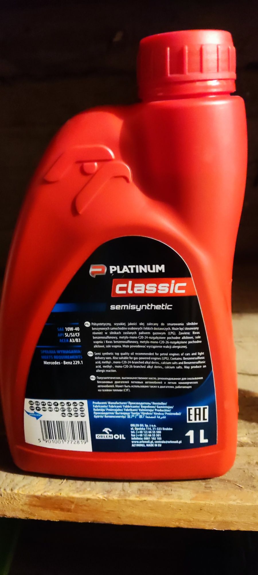 Olej Platinium Classic 1L