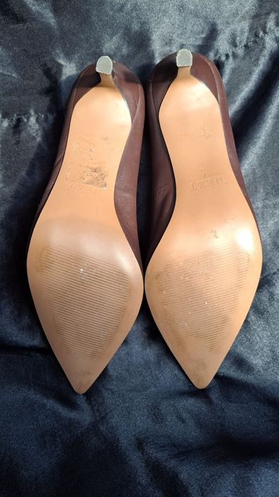 Шкіряні Кожані Туфлі Лодочки NEXT 39 розмір Шоколад