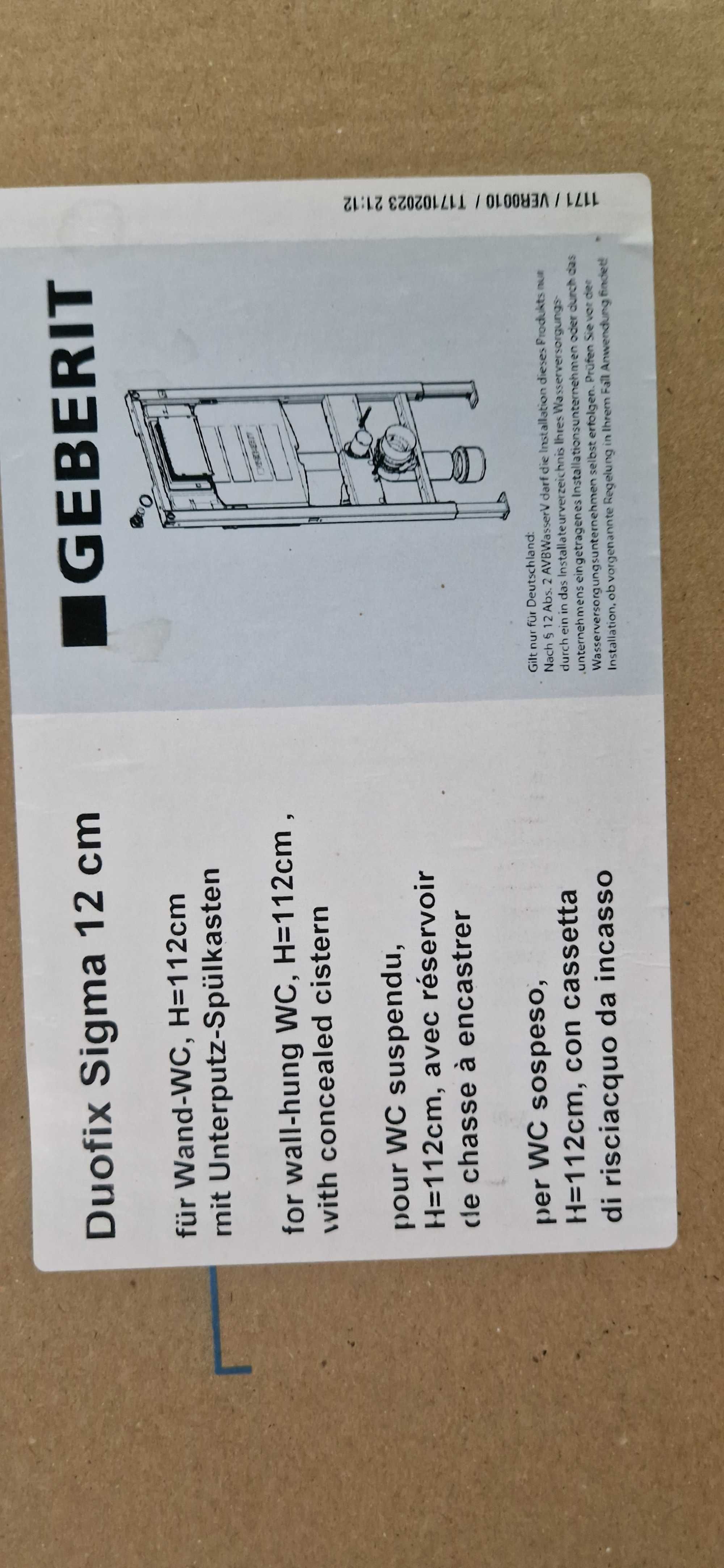Stelaż podtynkowy WC GEBERIT DUOFIX