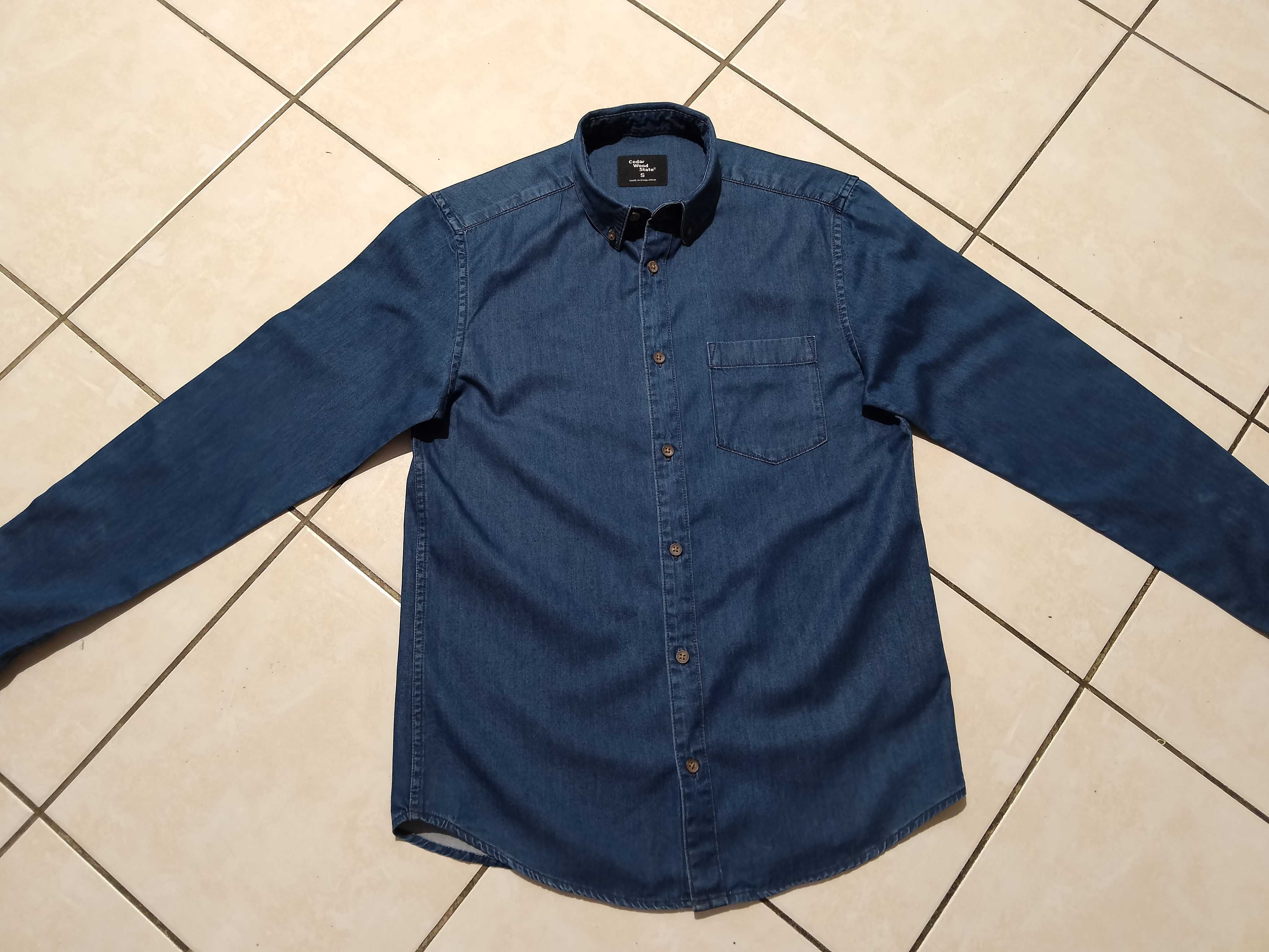 CEDAR WOOD STATE - NOWA! Koszula Męska Jeans rozmiar S