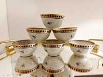 Conjunto de 6 tacinhas de chá porcelana chinesa Séc XVII valor unitári