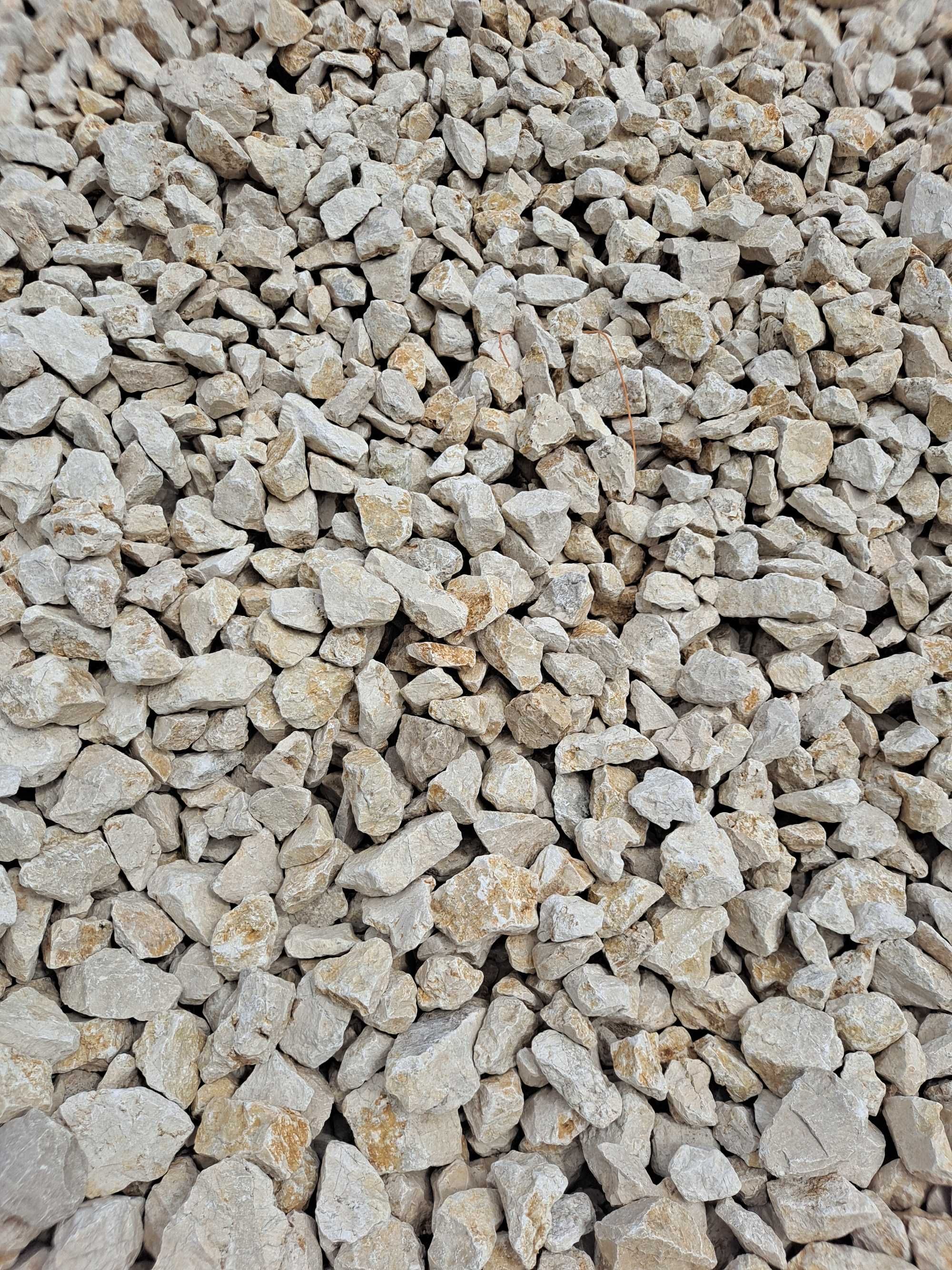 Kamień biały biszkoptowy ogrodowy, głaz, gabion 60-120 mm, Transport.