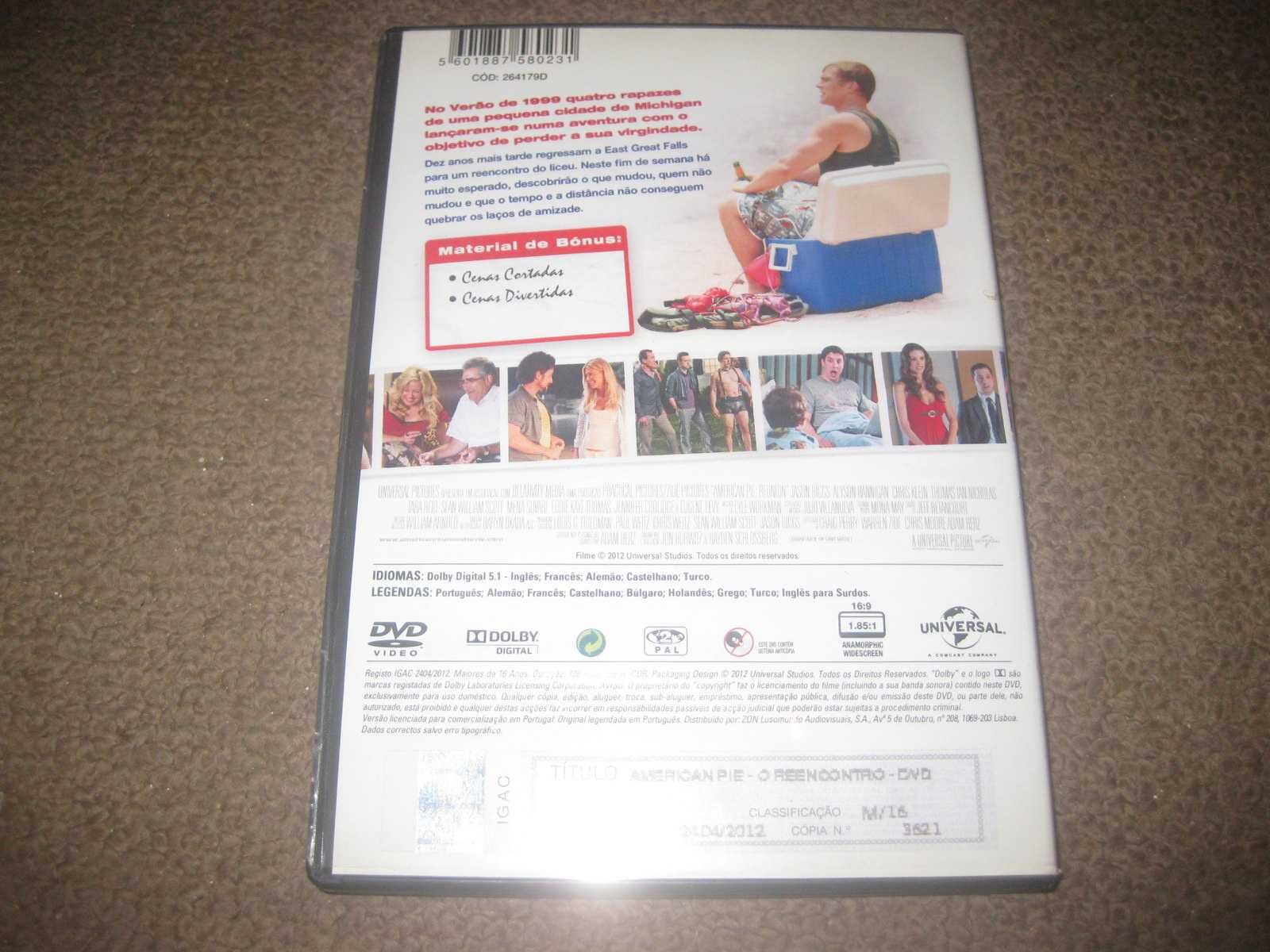 DVD "American Pie: O Reencontro" com Seann William Scott