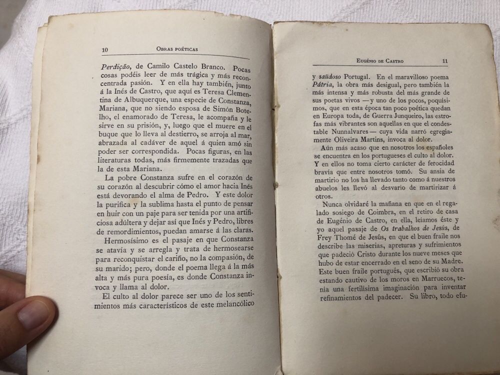 1929 Obras Poeticas Eugenio de Castro Volume V (portes gratuitos)