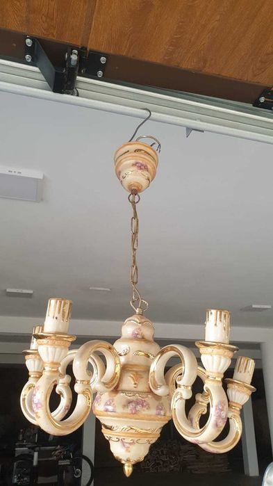 Candeeiro de quarto pintado à mão