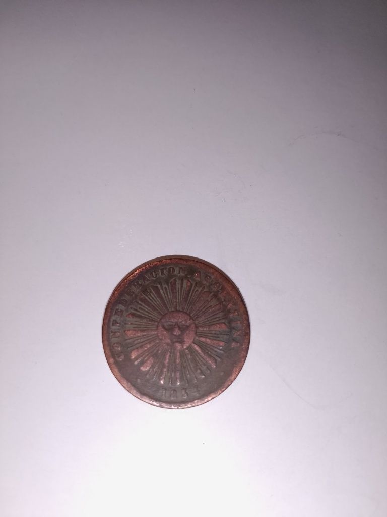 Moeda Dos Centavos Uruguai 1854