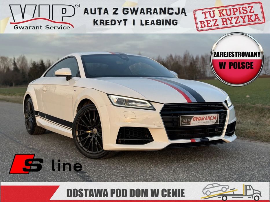 Audi TT Coupé S-LINE Serwisowany / PISEMNA GWARANCJA w cenie / Transport / KREDYT