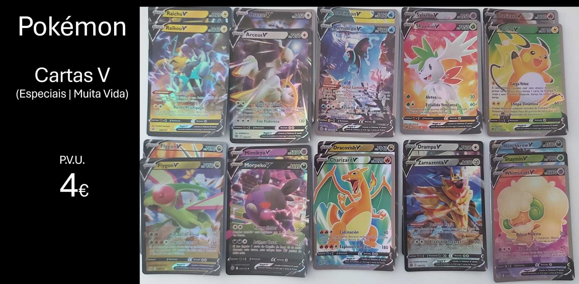 Cartas Pokémon: Diversas opções a bom preço!