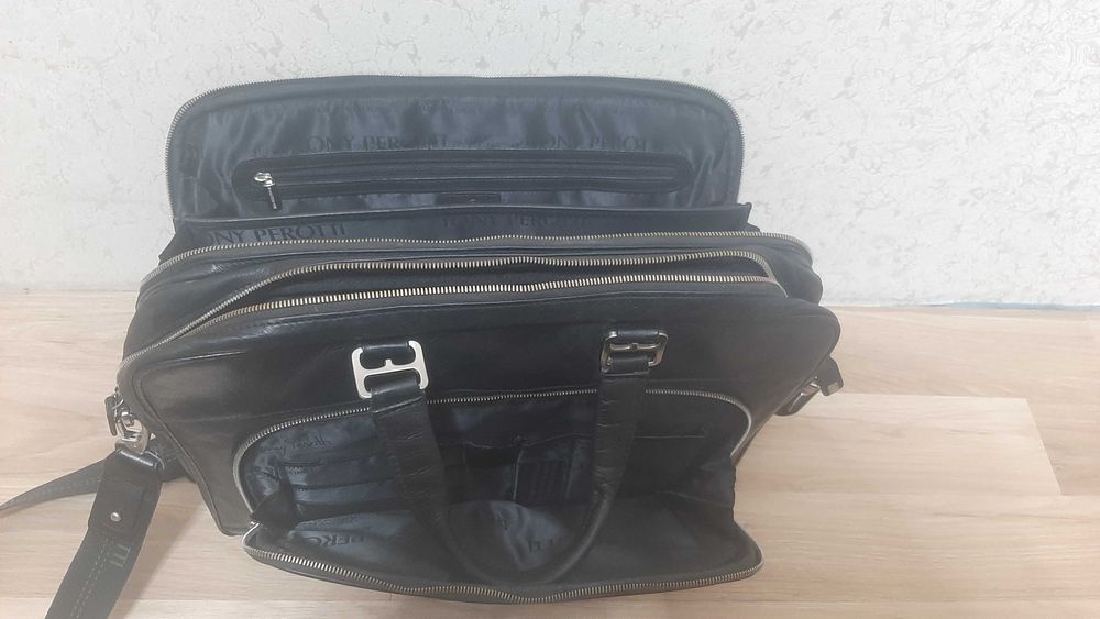 Чоловіча сумка-портфель з натуральної шкіри Tony Perotti Contatto