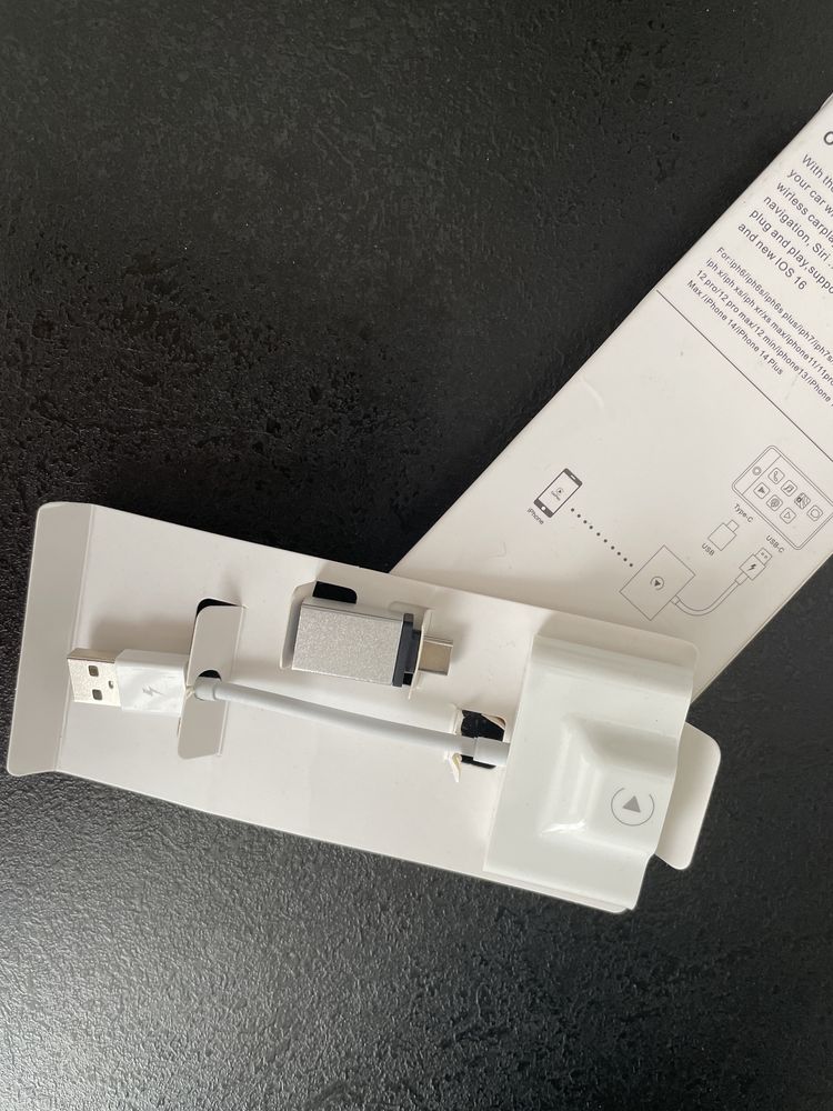 Samochodowy adapter przejściówka iPhone antena USB IOS 16