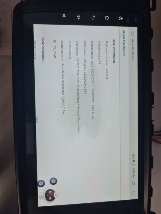 Автомагнітола Android15 для  Mazda 6 2015-2019