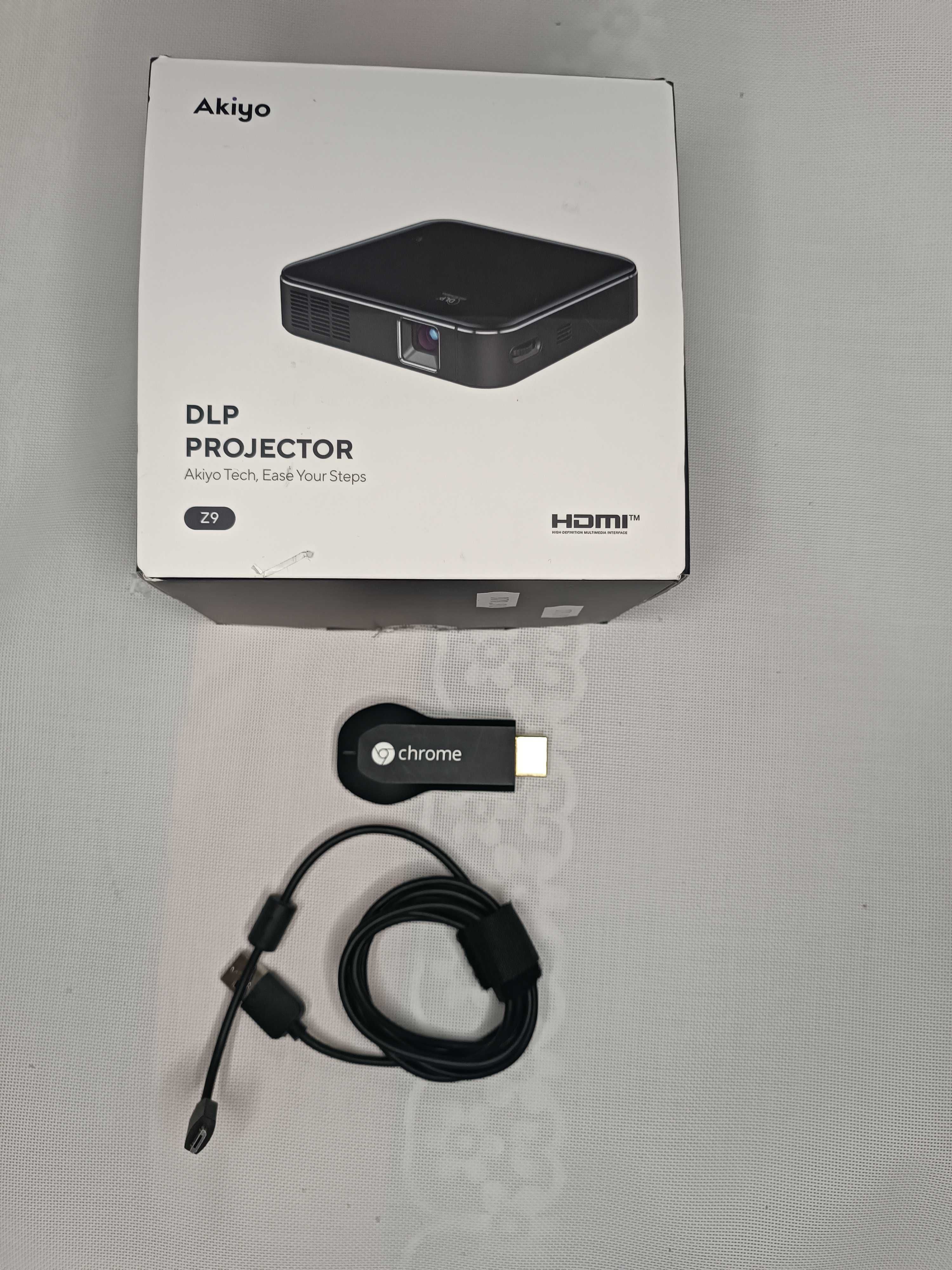 Mini Projektor Hdmi Akiyo Z9 + Chromecast WiFi