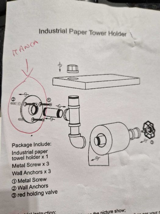 Uchwyt na papier toaletowy