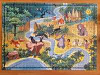 Puzzle 1000 elementów Disney Clementoni mapa księga dżungli