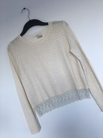 Sweter z koronka H&M