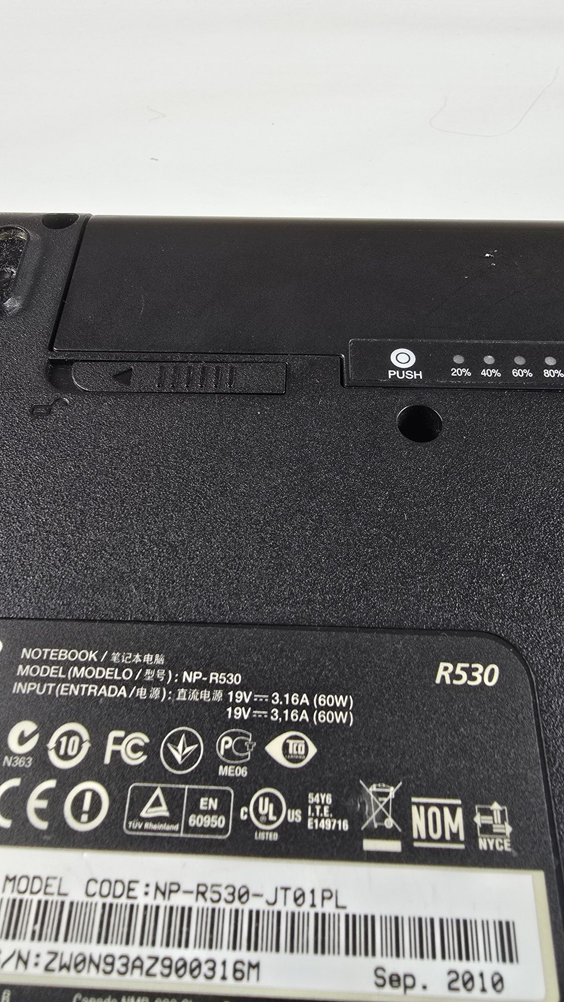 Laptop samsung R530