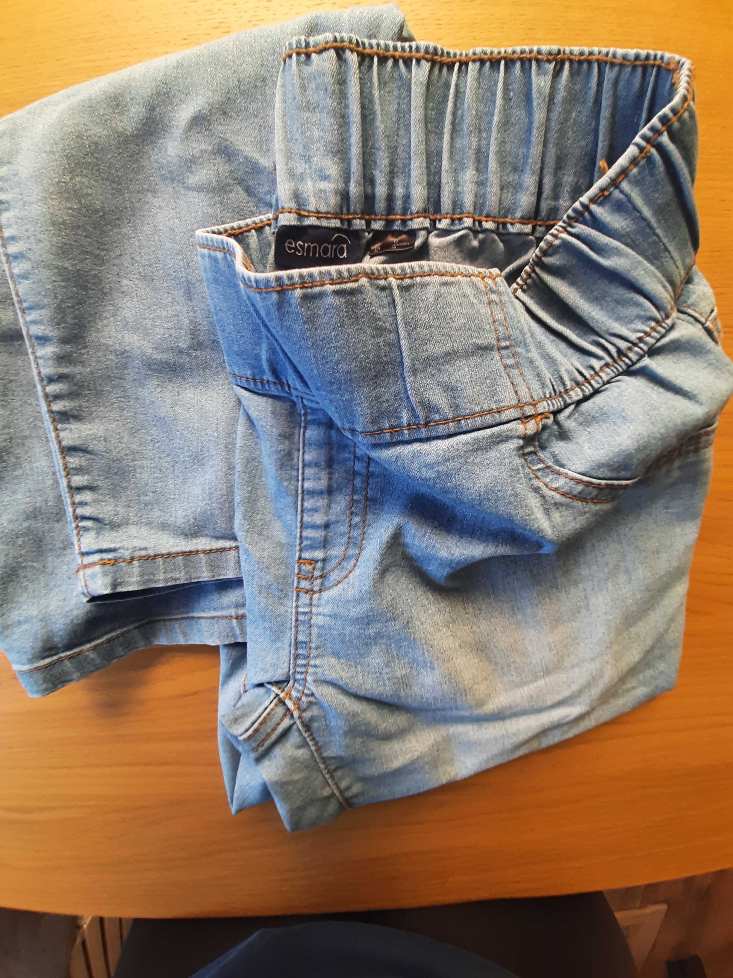 Spodnie damskie jeansowe na gumce ESMARA38