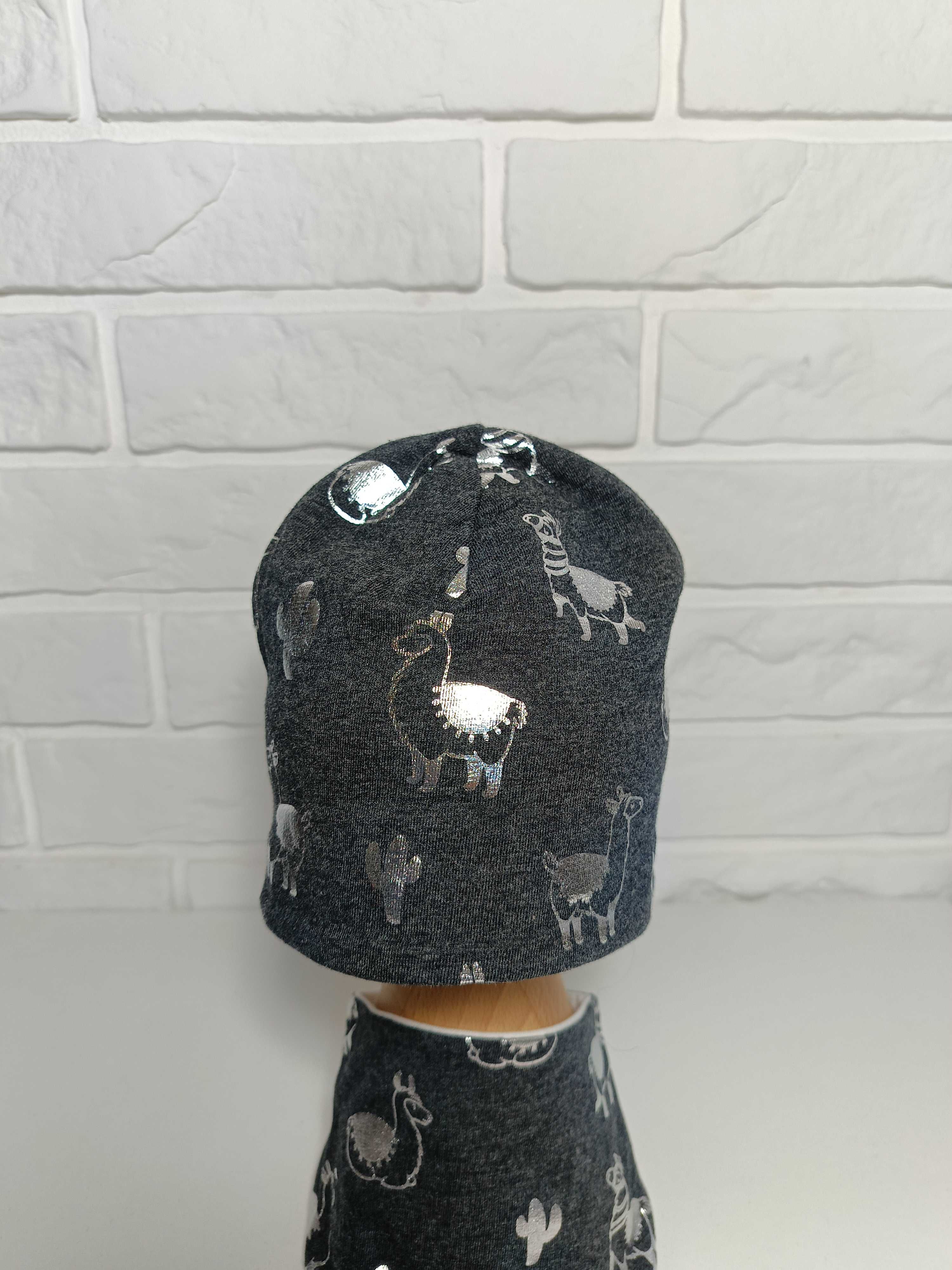 BEXA czapka+chustka LAMA roz.53 cm