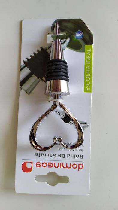 Rolha metal tapa garrafa coração Domingos NOVO