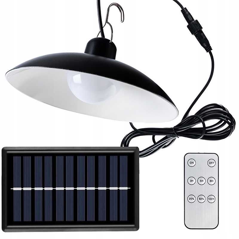 Lampa ogrodowa SOLARNA PILOT GRATIS *mocna* *wisząca* *żyrandol*