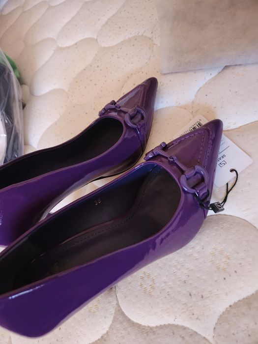 Sapatos seaside roxos novos, tam 36