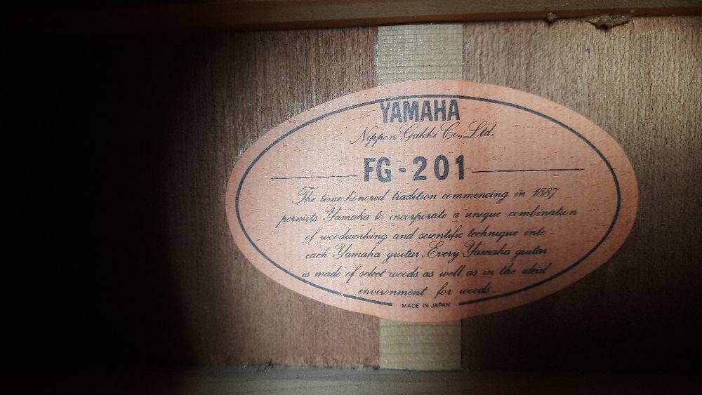 Yamaha FG 201 Japan. Вiнтажна акустика