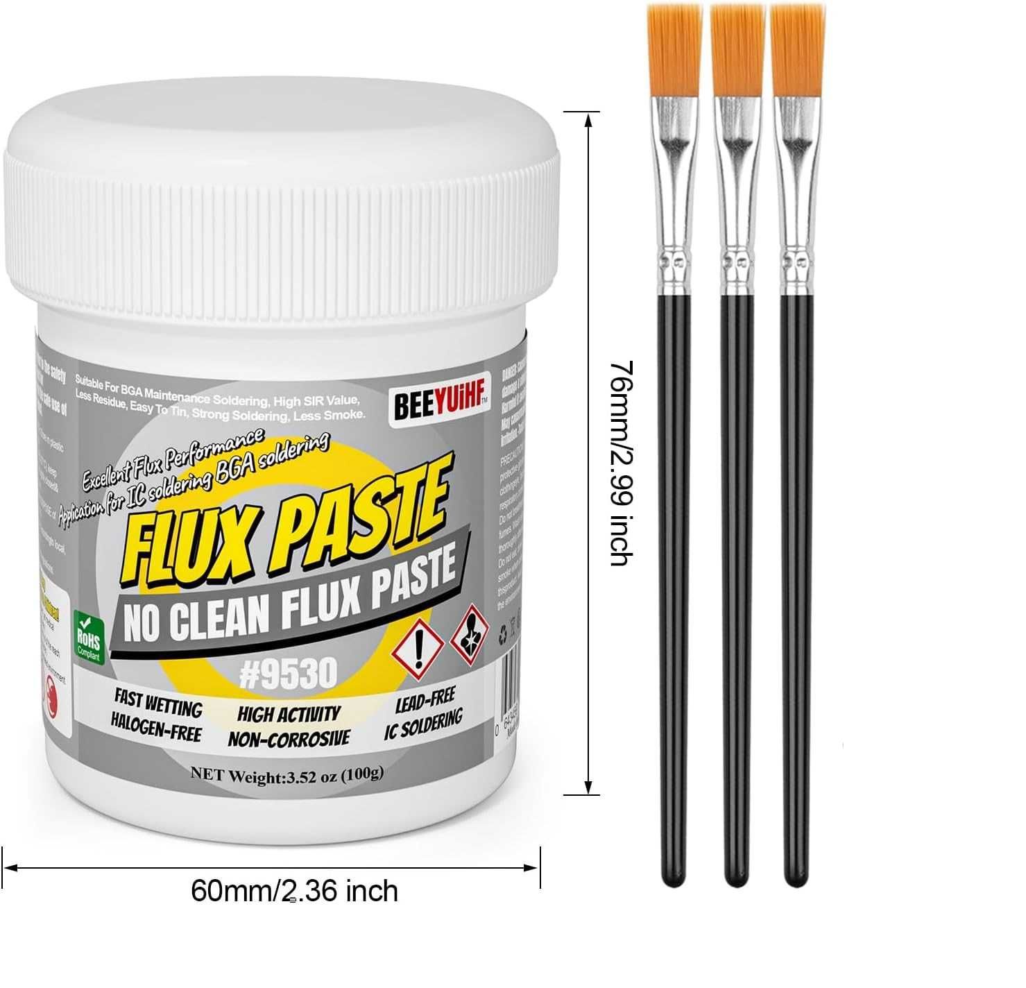Flux Pasta lutownicza topnik BGA do lutowania elektroniki 100g