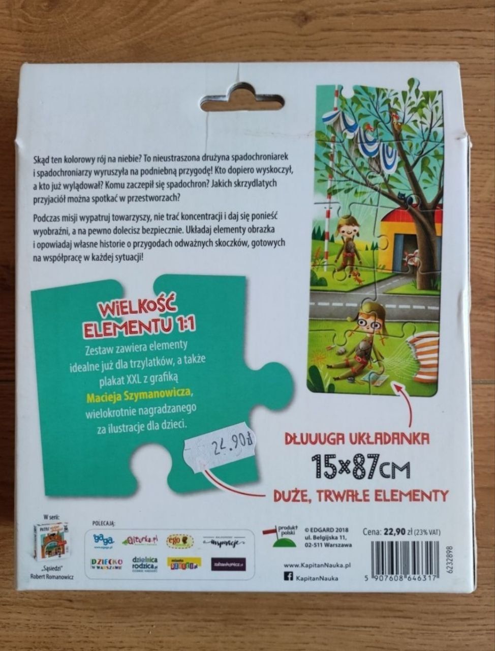 Układanka puzzle Spadochroniarze Układam i opowiadam