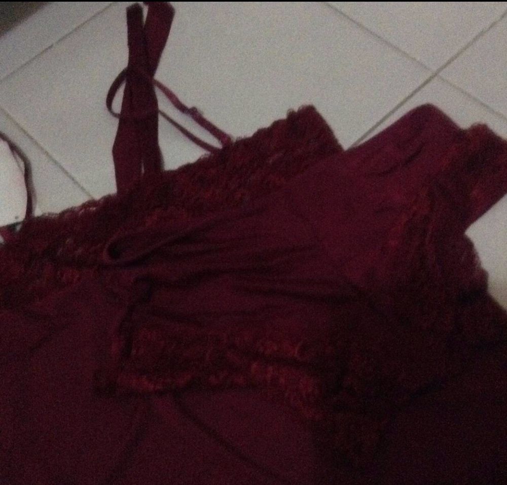 Pijama senhora curto calcao + top bordeaux-por estrear