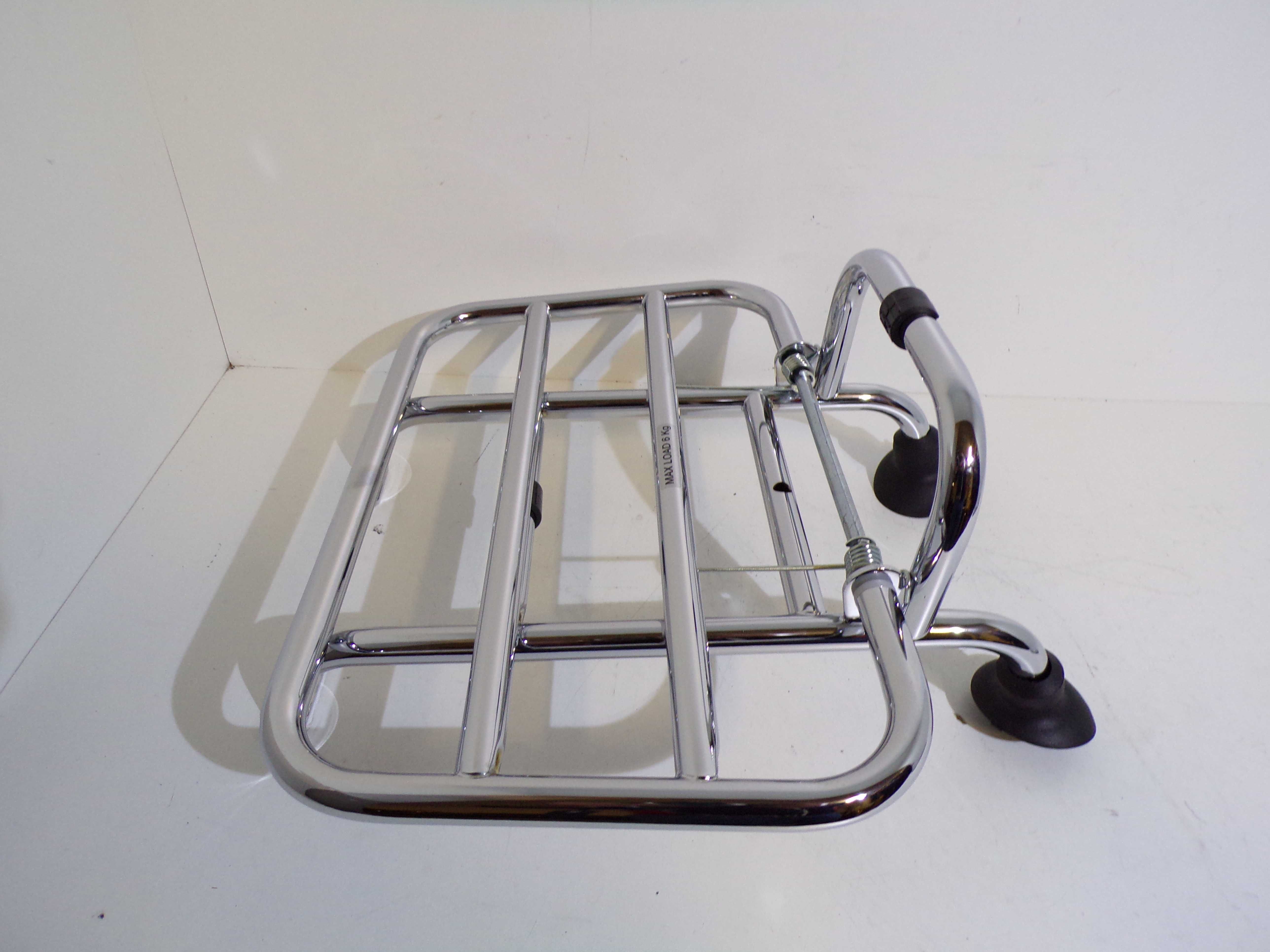 Bagażnik Chrom przód Oryginał z Grawerem Vespa LX 50/125cc OEM.