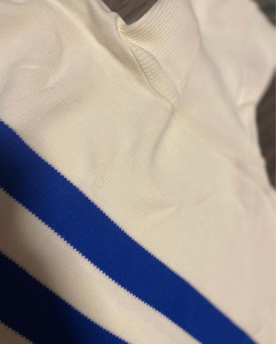 Свитер гольф молочный оверсайз в полоску