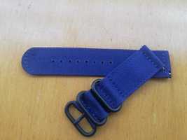 24mm Bracelete Nylon Nato (Novo) Azul