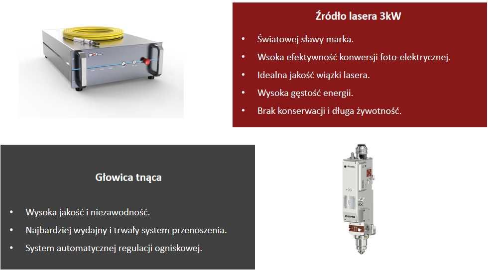 Laser LT6012DB  3kw  do rur i profili