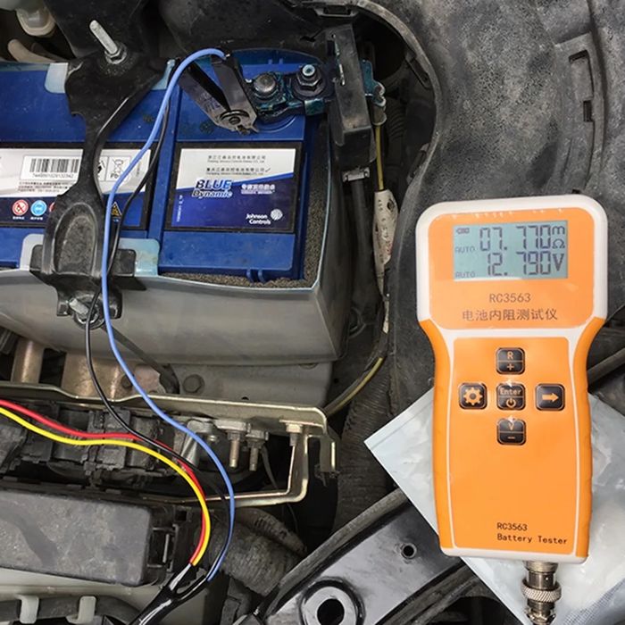 Tester napięcia i rezystancji wewnętrznej akumulatora baterii RC3563