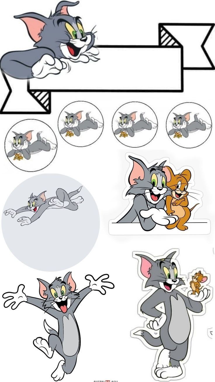 Wydruk jadalny cukrowy waflowy A4 Włoski papier Tom i Jerry