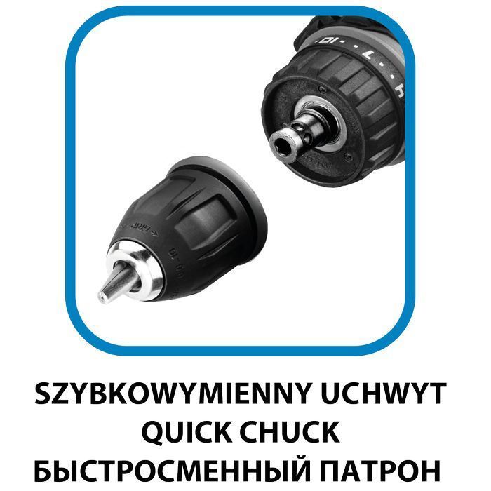 Wiertarko-Wkrętarka Sieciowa 300 W, Uchwyt Samozaciskowy 10 Mm,