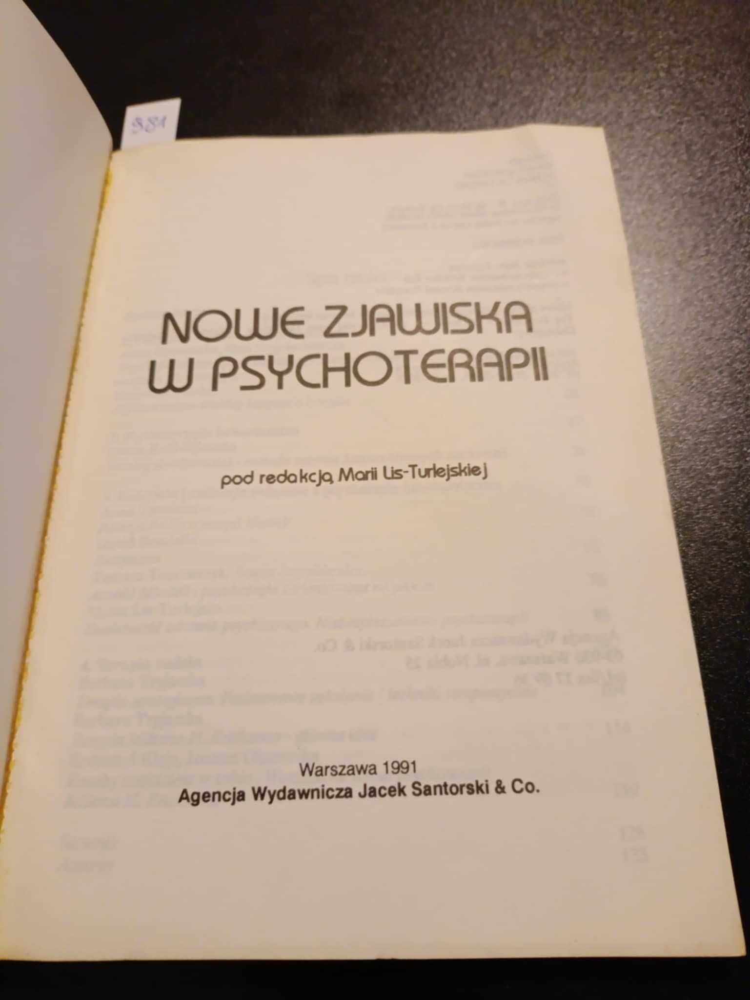Nowe zjawiska w psychoterapii - Maria Lis-Turlejska
