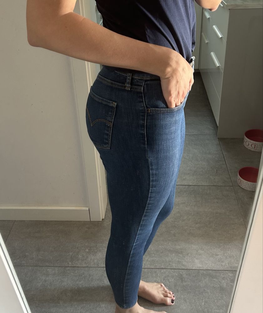 Oryginalne jeansy Levi’s W26 L30 skinny wysoki stan
