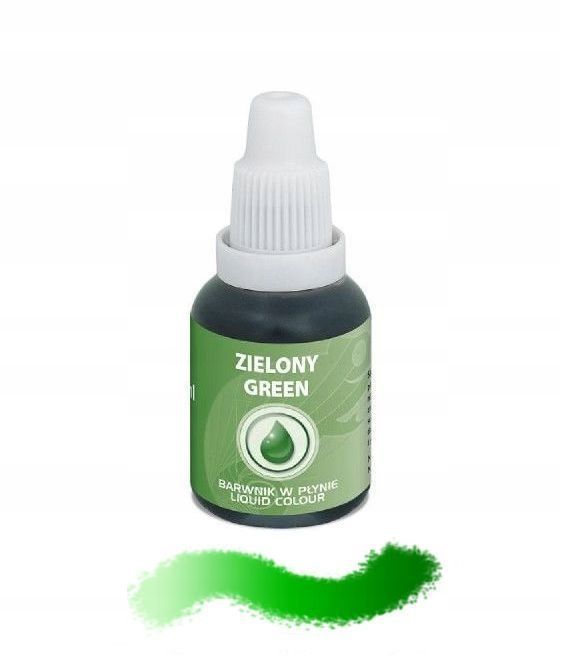 Barwnik Spożywczy W Płynie - Zielony - 20Ml