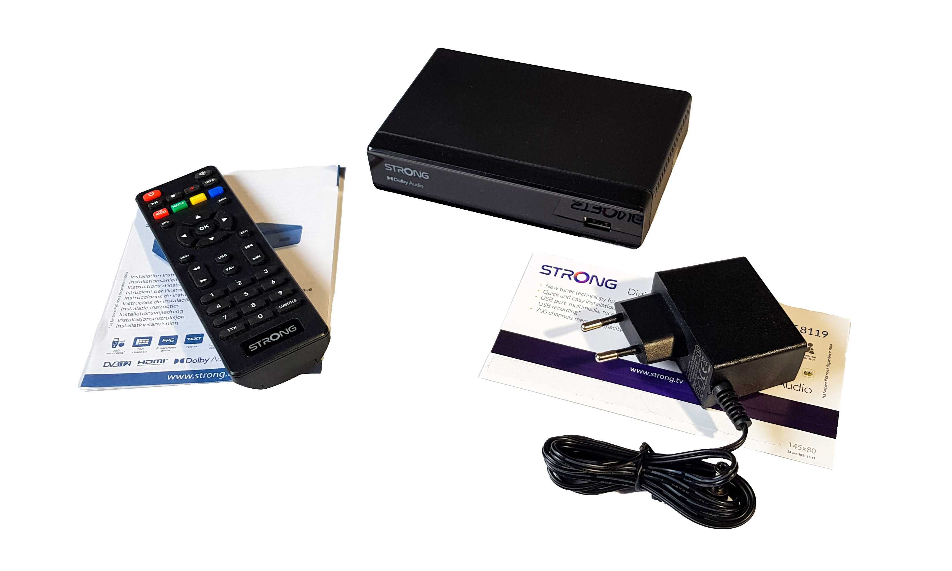 Dekoder DVB-T2 STRONG SRT 8119  (HEVC)