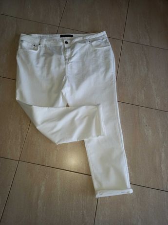 Zizzi świetne białe spodnie 56