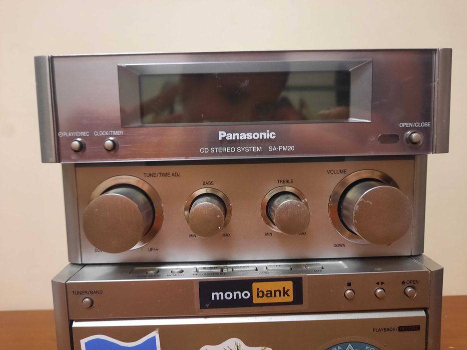 Panasonic SA-PM20+ колонки SB-PM20 робочі, з дефектами корпусу