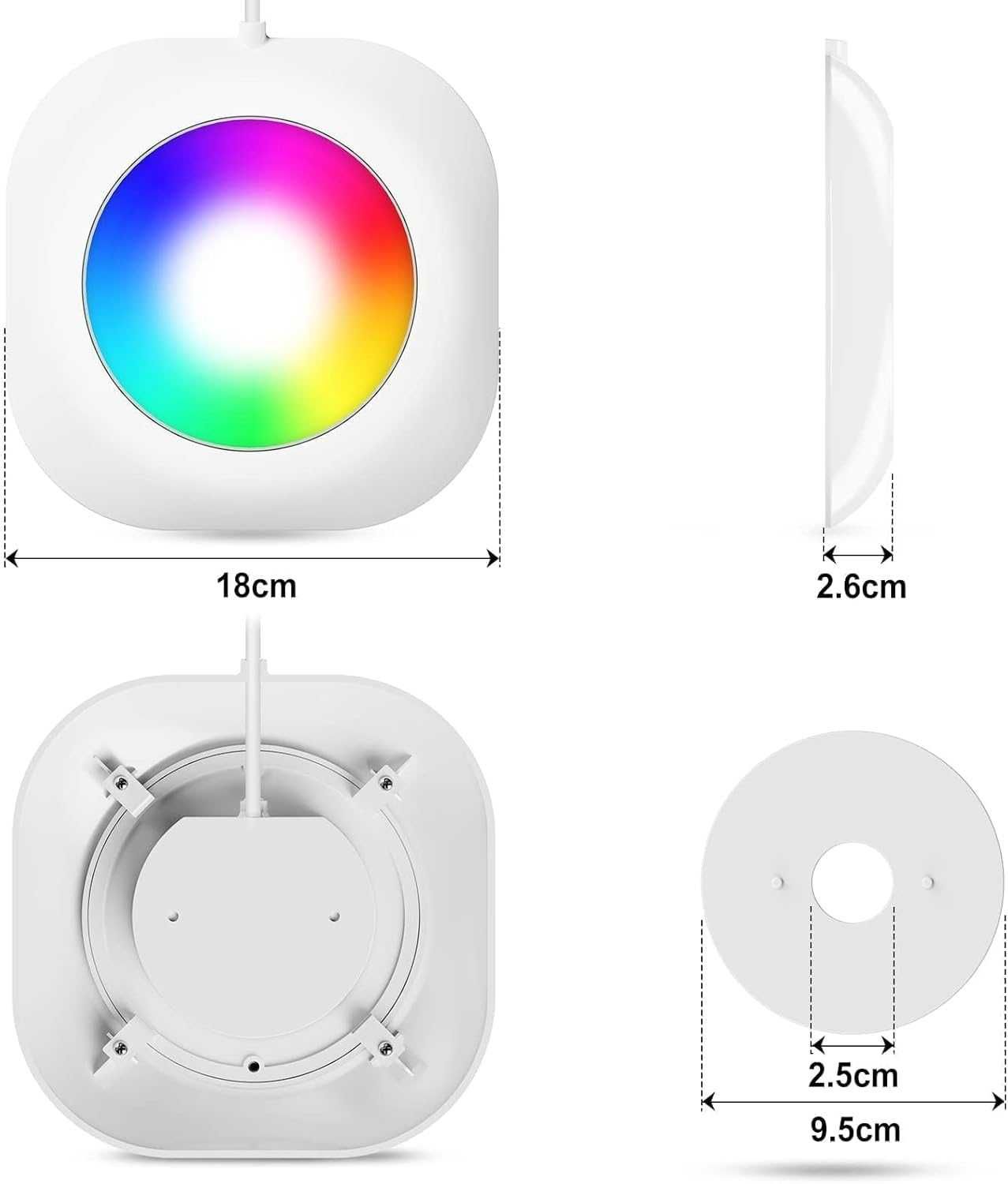 Oświetlenie basenowe Led 40W 2 sztuki z kablem 6,5 m IP68
