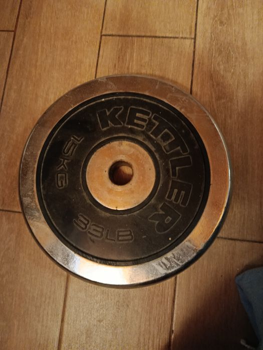 Duas anilhas de 15 kilos