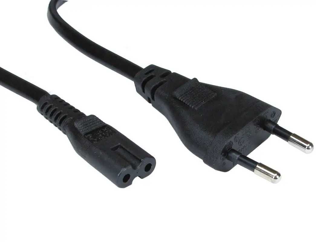 Сетевой Кабель Питания 2 pin IEC C7 Техника,Зарядка Европейская Вилка