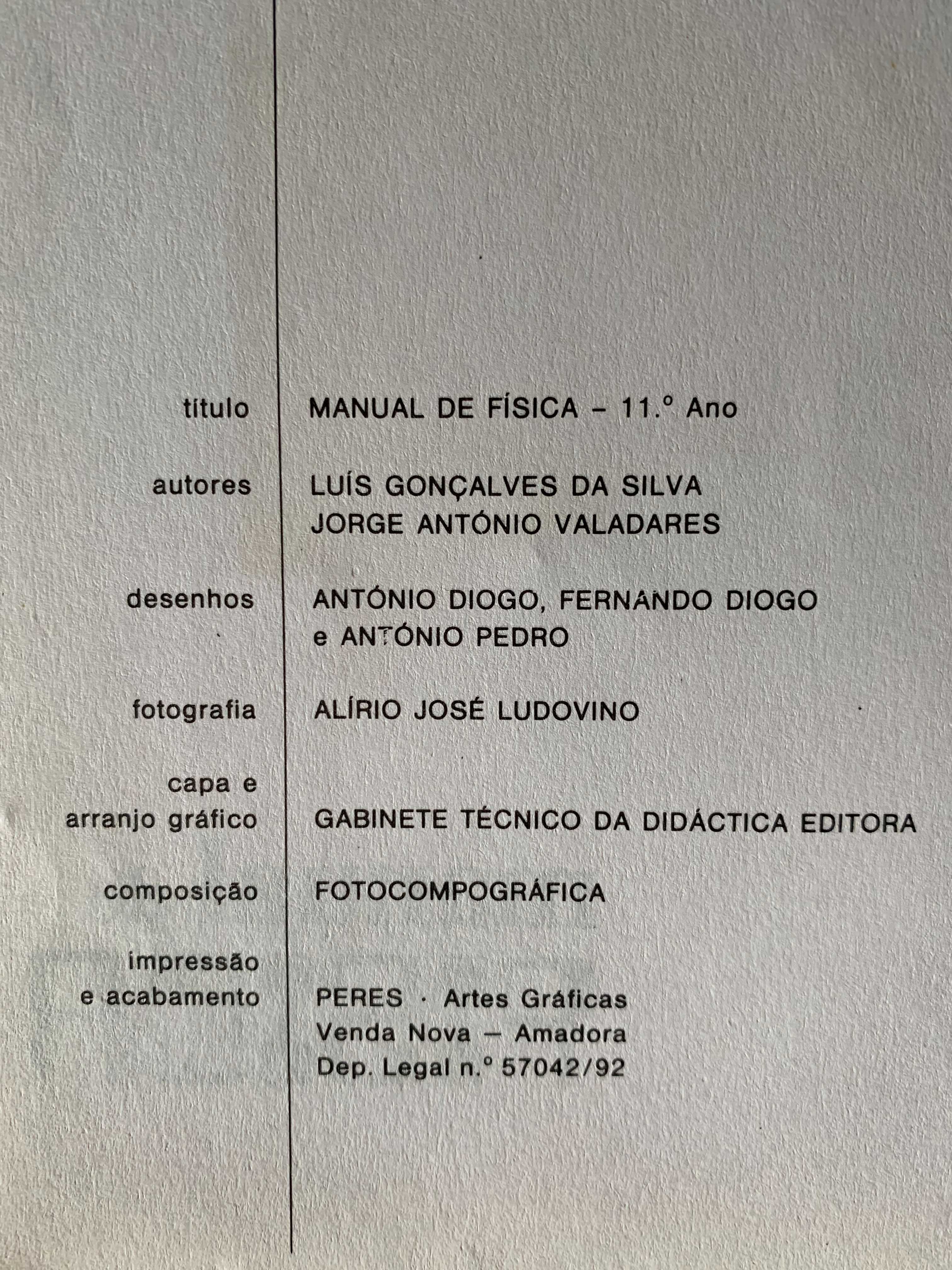 Manual de Física - 11º ano de escolaridade (1992)