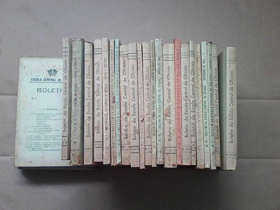 Boletim Escola Central Oficiais - Conjunto 25 volumes