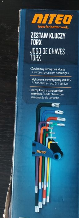 Zestaw kluczy imbusowych + Zestaw kluczy TORX Niteo